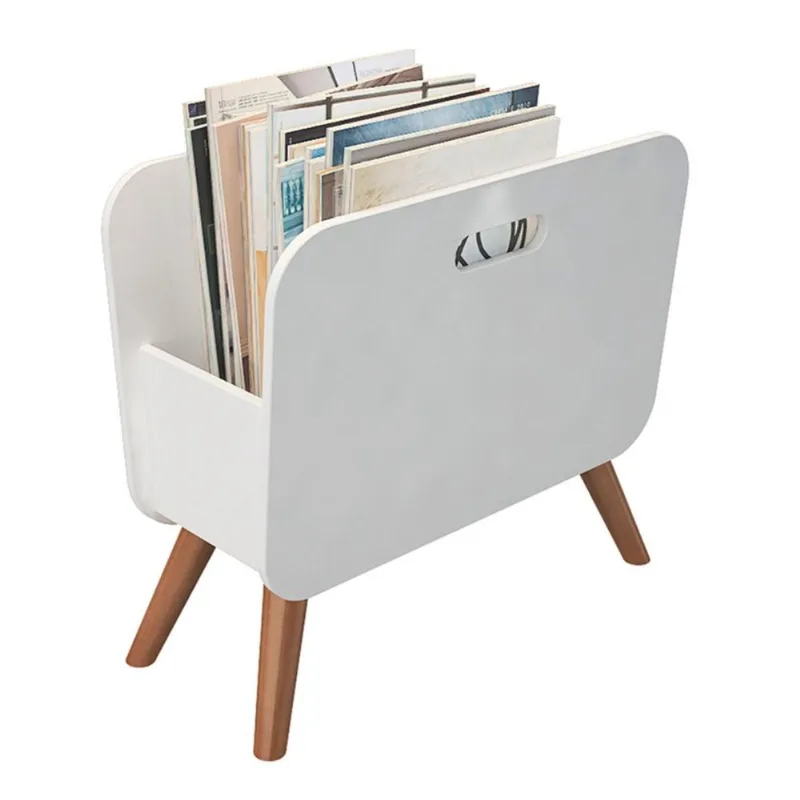 Revisteiro Retrô Laqueado Branco