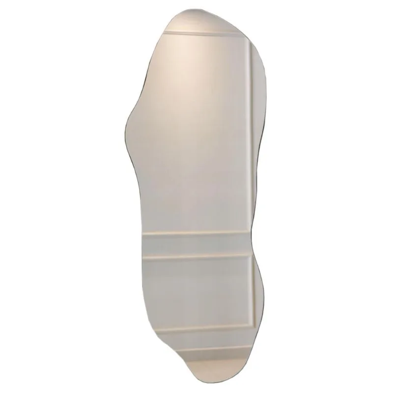 Espelho Corpo Orgânico Decorativo 118x43cm Lapidado