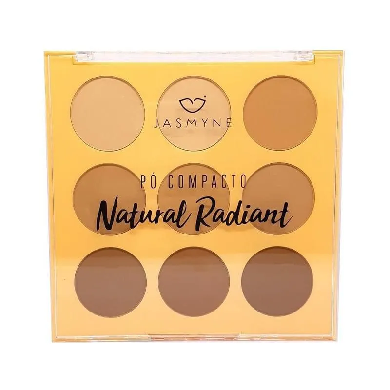Paleta De Pó Compacto Natural Radiant Da Jasmyne