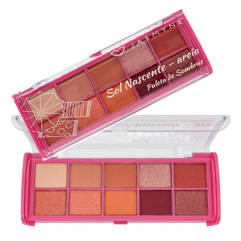 Paleta De Sombra Sol Nascente Areia Jasmyne Js12055 B