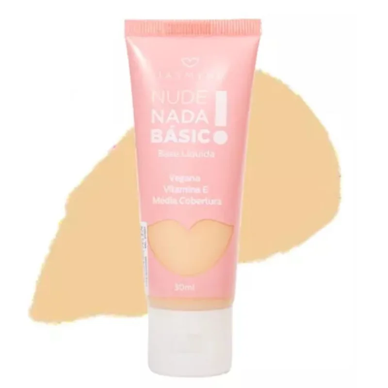 Base Liquida Nude Nada Basico Jasmyne Cor:01