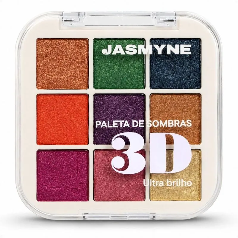 Paleta De Sombras 3D Jasmyne Ultra Brilho