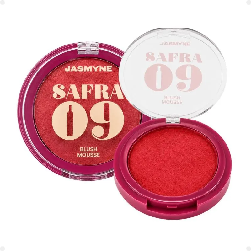Blush Mousse Jasmyne Safra 09 Vermelho Tinto