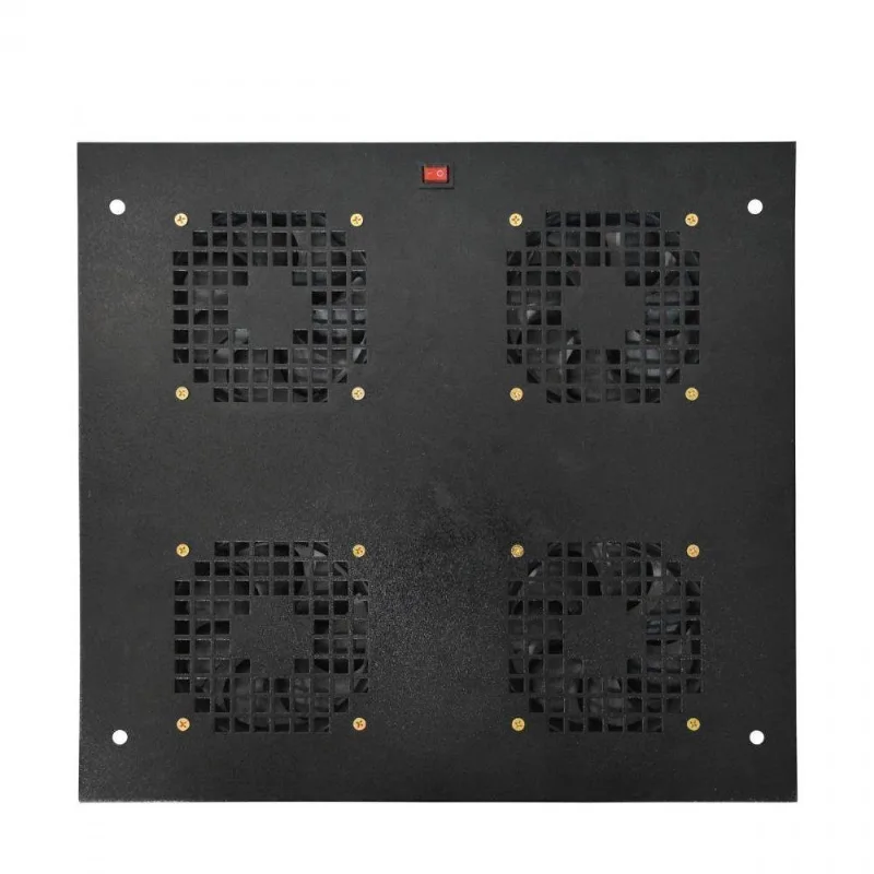 Kit Ventilação Rack 19 1u 4 Coolers Bivolt Max Eletron