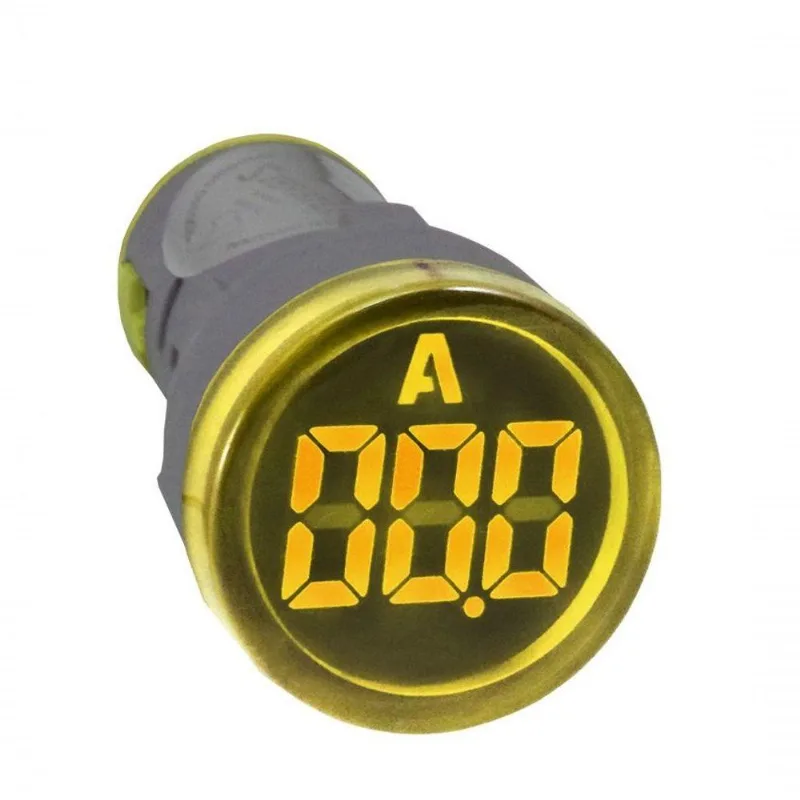 Amperímetro Digital Ad22 0-100a 60~380vca | Amarelo