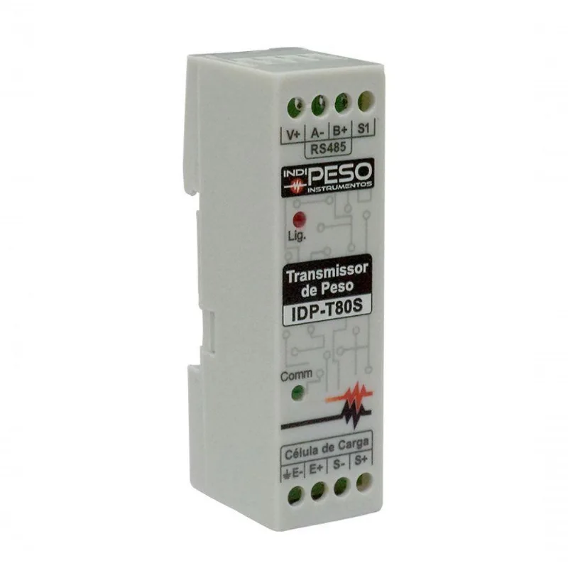 Transmissor De Peso Idp-t80s Standard - Entrada Até 8 Células De Carga - Alimentação 12~24vcc