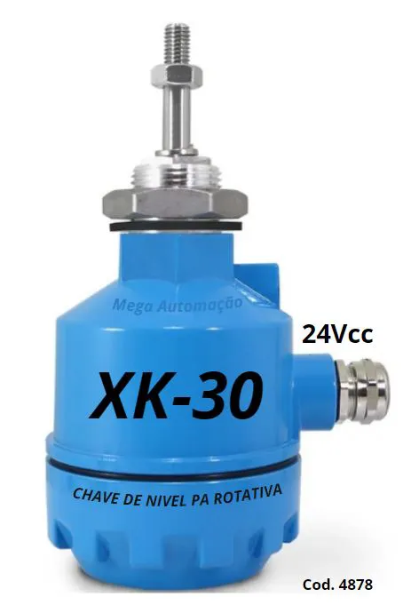 CHAVE DE NIVEL PA ROTATIVA XK30 24VCC 1NA+1NF ALUMINIO S/ FLANGE E S/ PA Stc e1 / GdR3