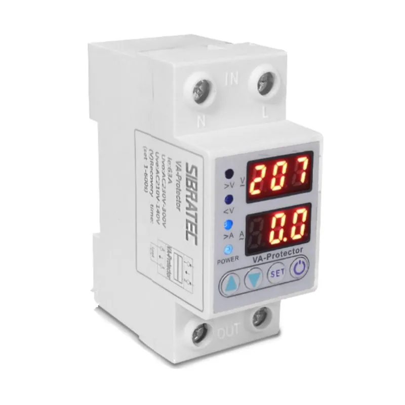 Rele Monitor De Tensão E Corrente Ac 63a 2 P C/display