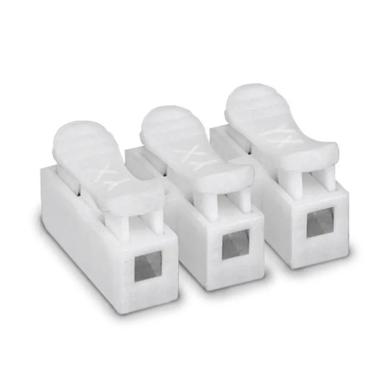 Kit Conector De Emenda Ch 10a 250v | Cabo 0,5~2,5mm | 3 Vias 100 Peças