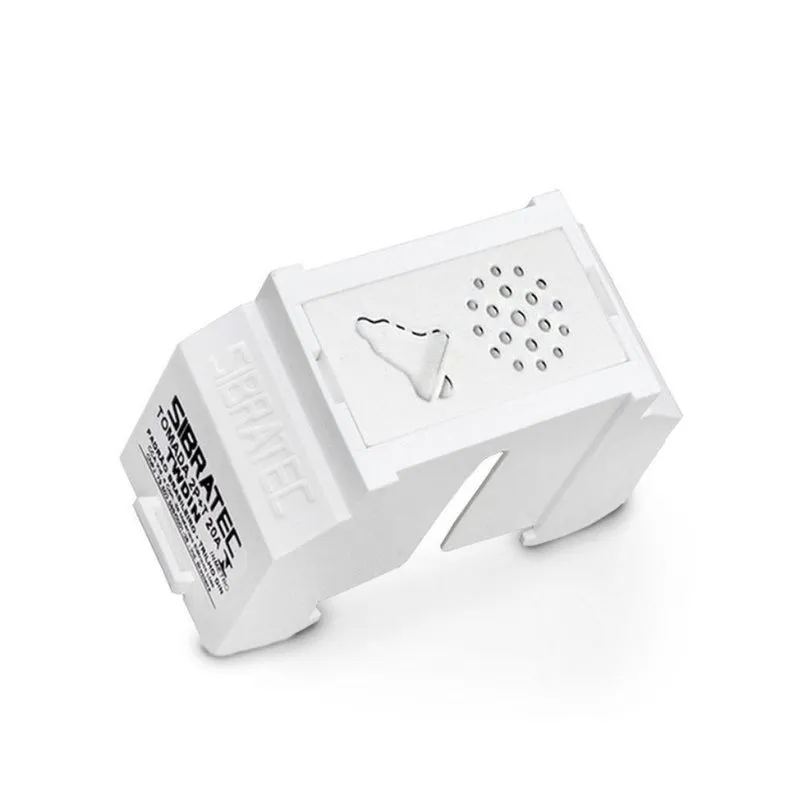 Kit Módulo Linha Twdin - Campainha Tipo Cigarra + Suporte Branco