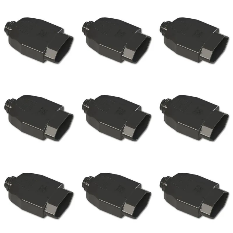 Kit Plugue Fêmea 2p + t 20a 250vca Preto 50 Peças