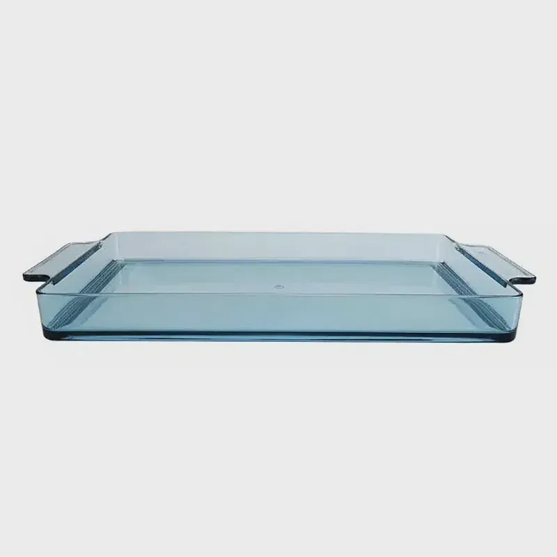 Bandeja Retangular Acrílico 54x29x5cm Cor Azul 50222 - EntreCasa