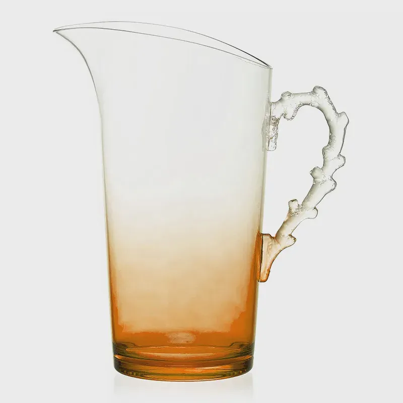 Jarra Acrílico Formato Coral Laranja 2,3L 50234 - EntreCasa