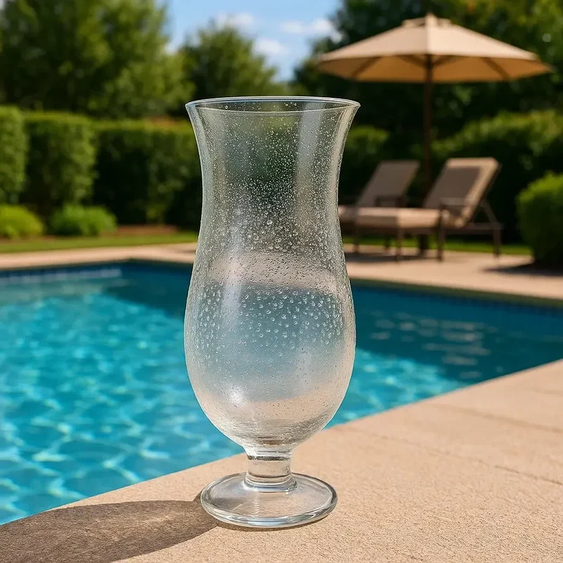 Taça Cerveja Acrílico Detalhes Bolhas Transparente 651ml