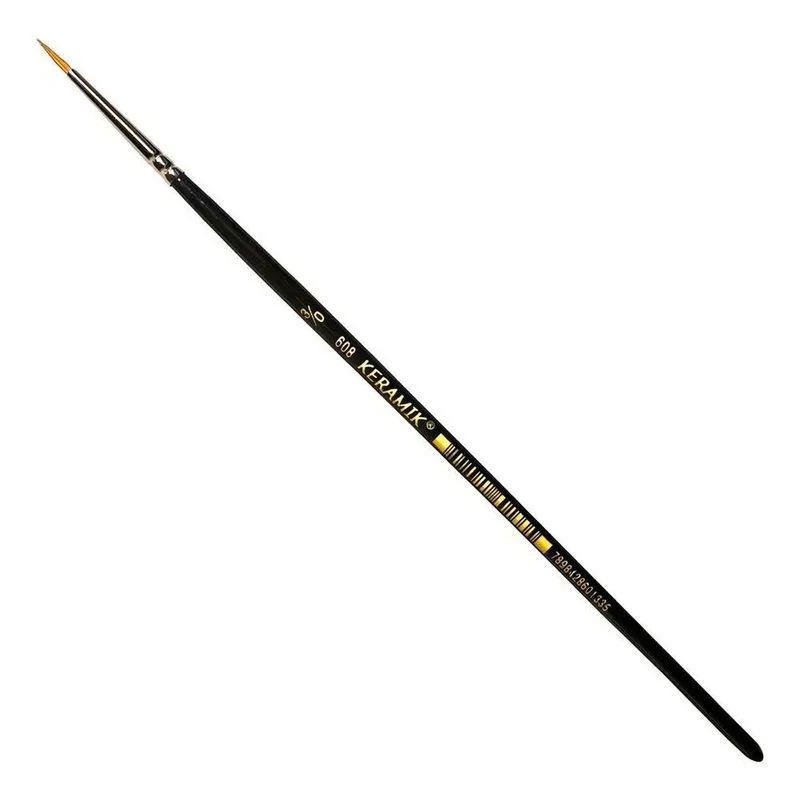 3x Pincel Keramik 608 3/0 Filete Pelo De Marta