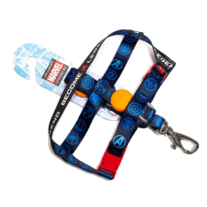 Kit guia + peitoral em Nylon piticas Avengers G