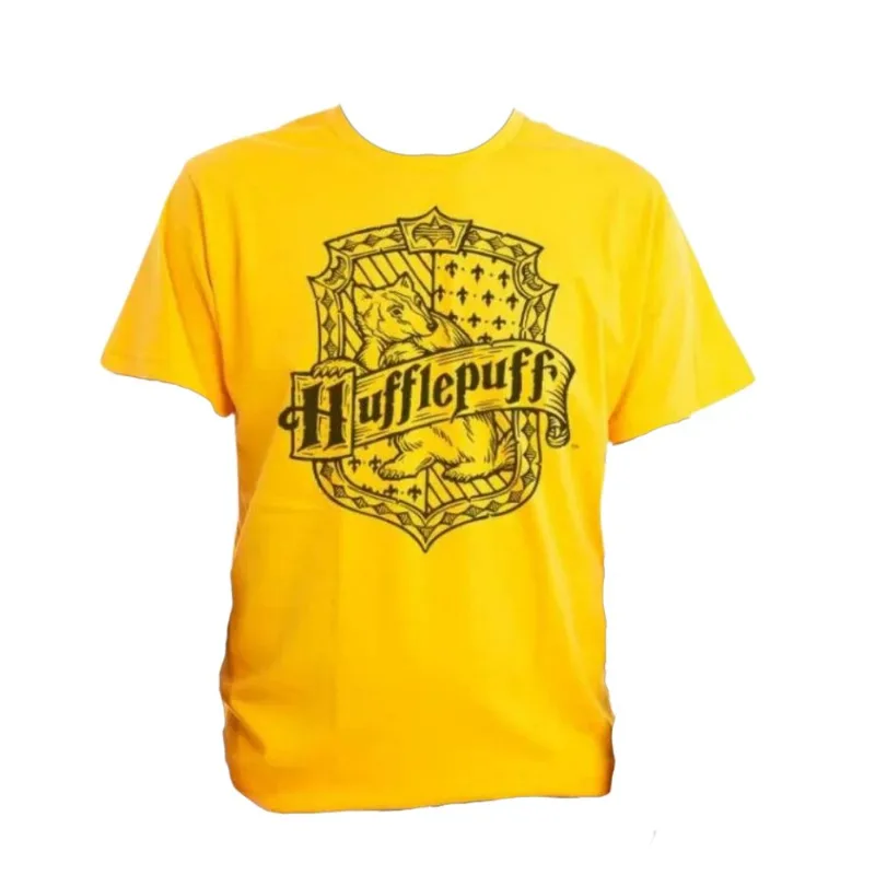 Camiseta Lufa-Lufa Hufflepuff Amarela Harry Potter 100% Algodão Blm Piticas 3547