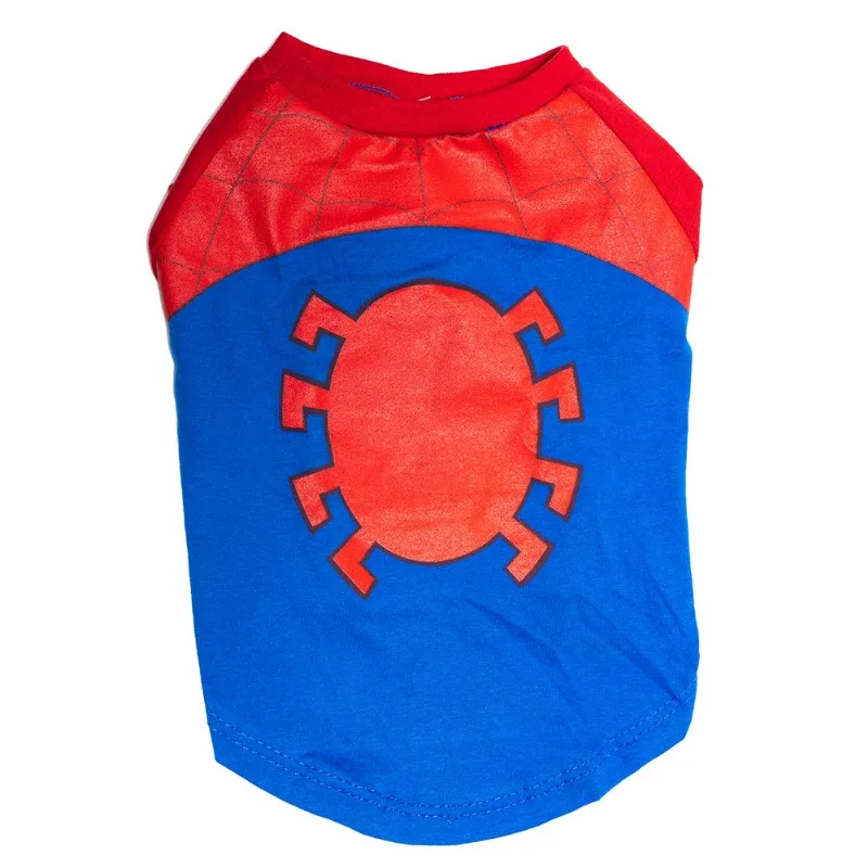 Camiseta pet em meia malha 100% Algodão piticas Spider man M