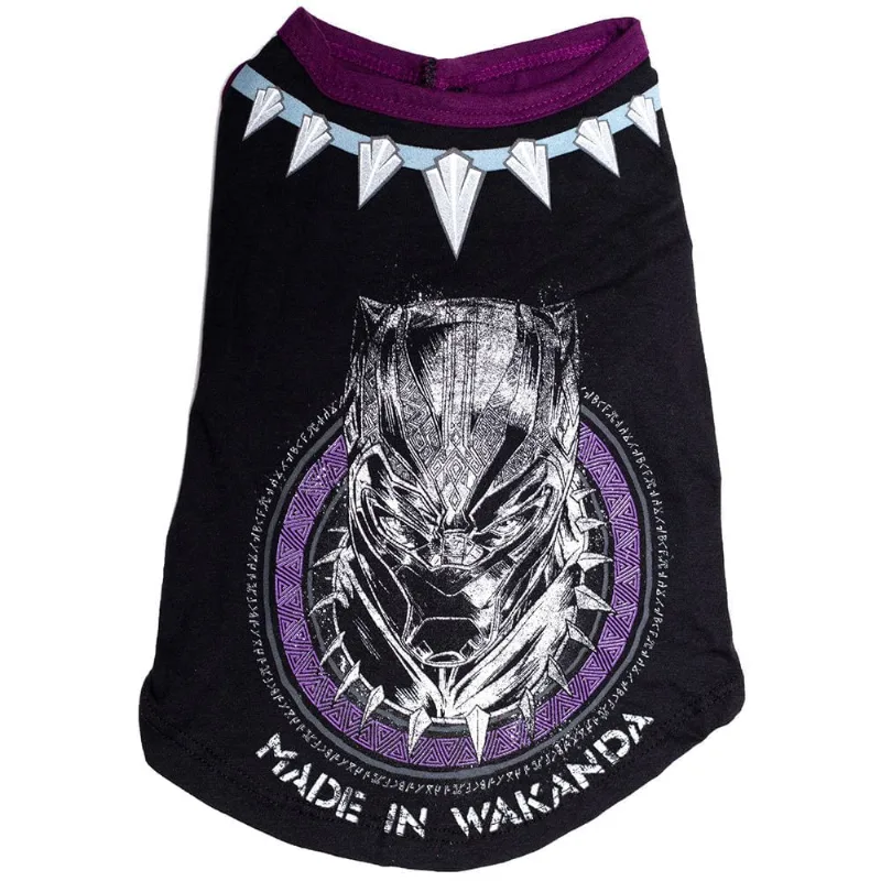 Camiseta pet em meia malha 100% Algodão piticas pantera Negra G