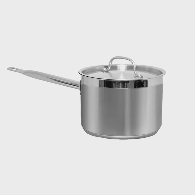 Panela Inox Profissional Fundo Triplo com Cabo 4,4 Litro 20X14 cm