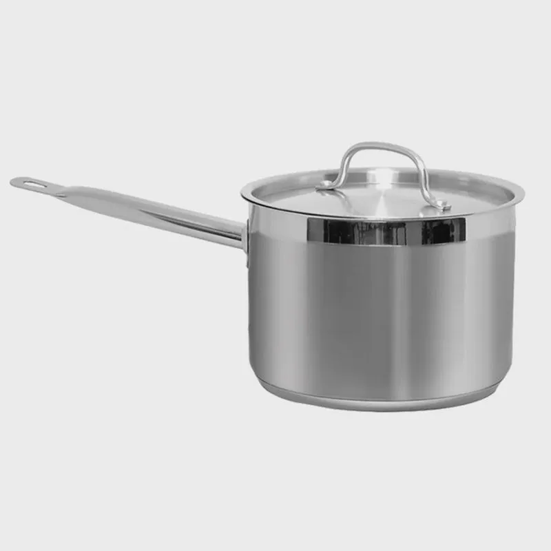 Panela Inox Profissional Fundo Triplo com Cabo 5 Litros 24x11 cm