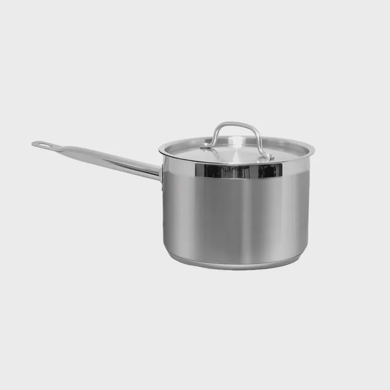 Panela Inox Profissional Fundo Triplo com Cabo 3,2 Litros 20X10 cm
