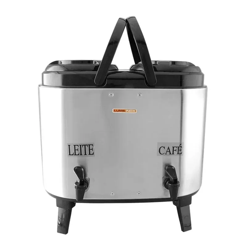 Botijão térmico duplo 15 l (2x7,5 l) inox externo