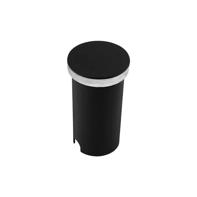 Balizador Redondo Preto 1W 3000K IP67 Bivolt Embuled