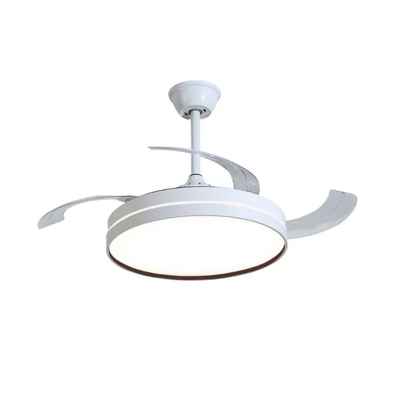 Plafon ventilador de teto flesh wind LED multicor 3K/4K/6K branco 36W EBVL80004