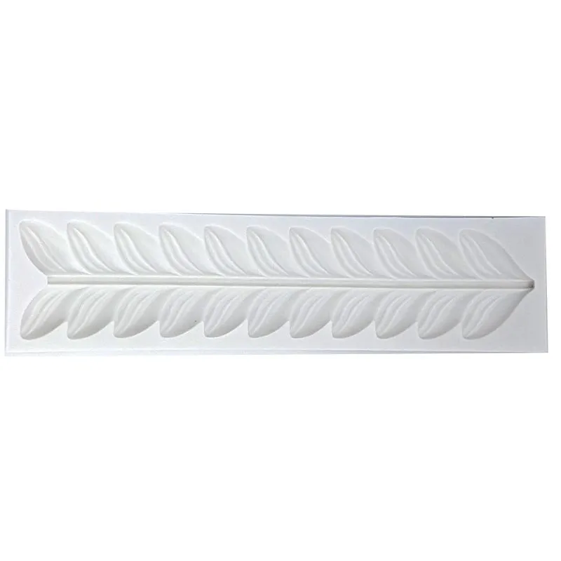 Molde De Silicone De Folhagem Para Pasta