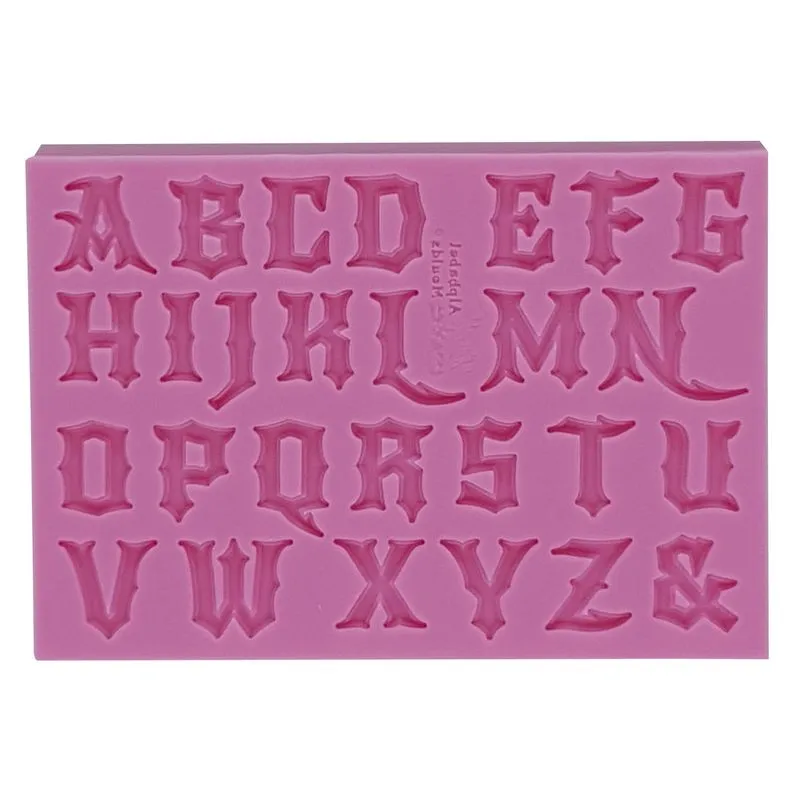 Molde De Alfabeto Decorado - Gmezn612
