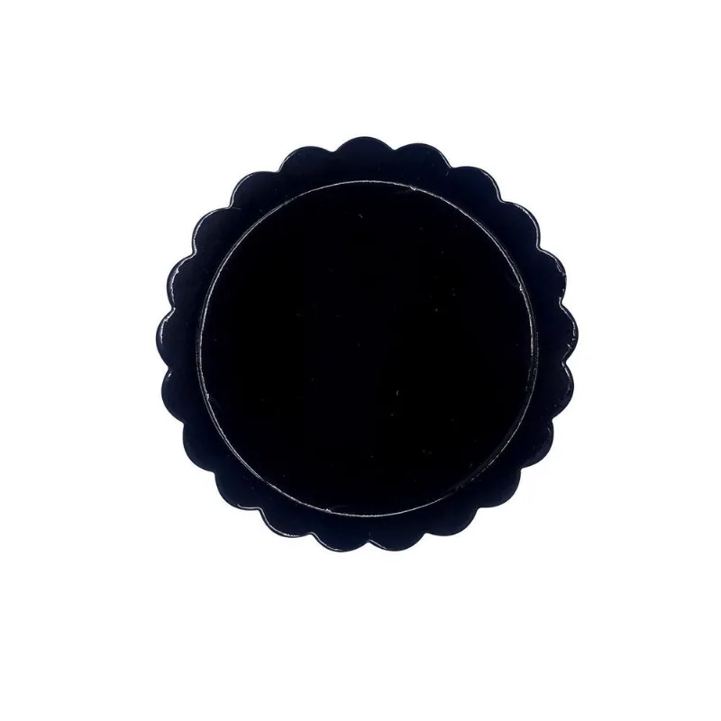 Pacote De Base Laminada Preta 10 Cm - 30 Unid - Jr10po