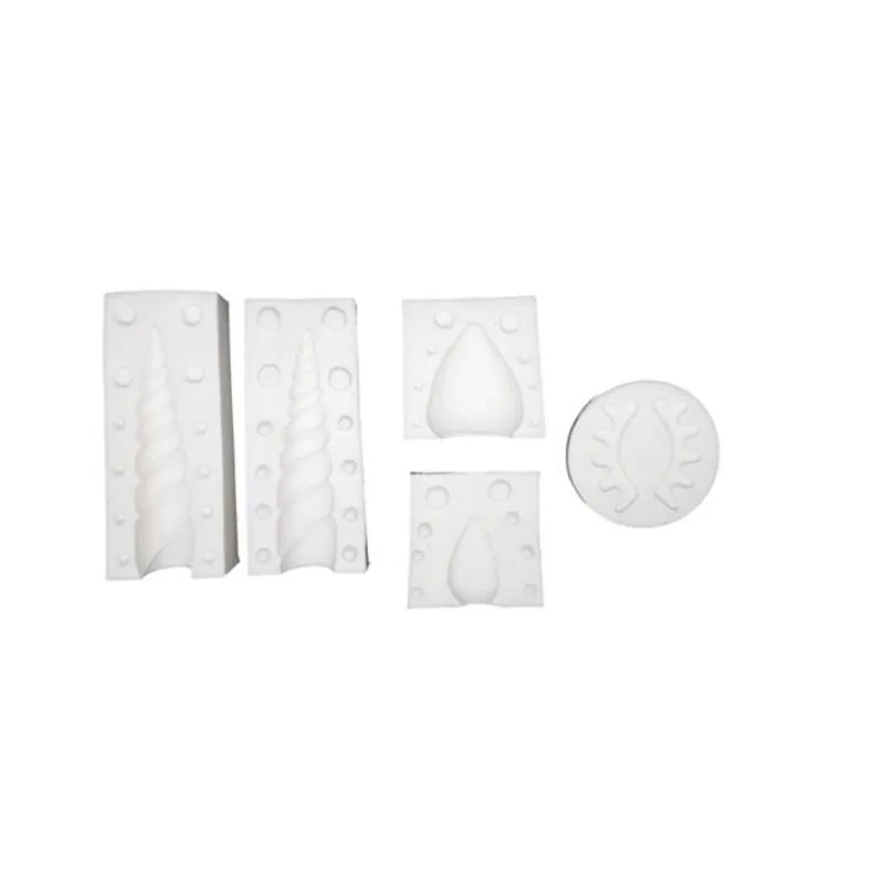 Kit Molde De Unicórnio 3d - 5 Peças Gmezn749
