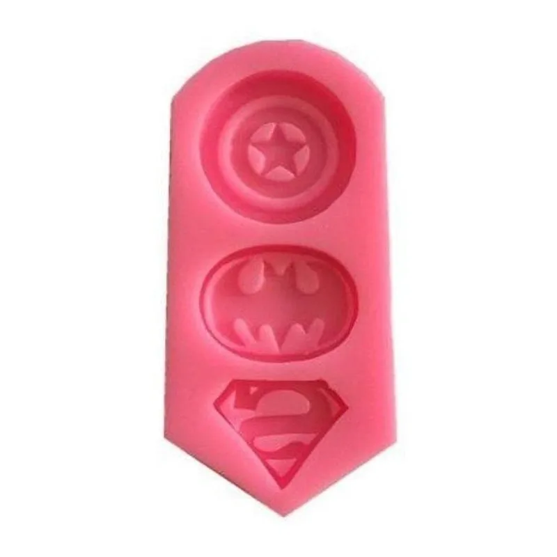 Molde Silicone Super Heróis - Gmezn1123 Vermelho