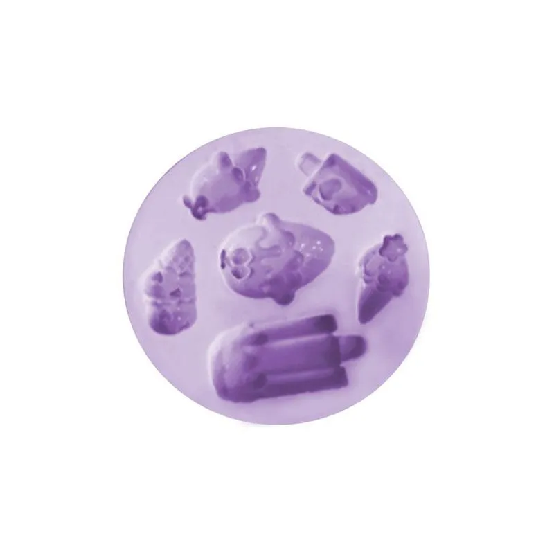Molde De Mini Sorvete E Picolé - Gmezn1134