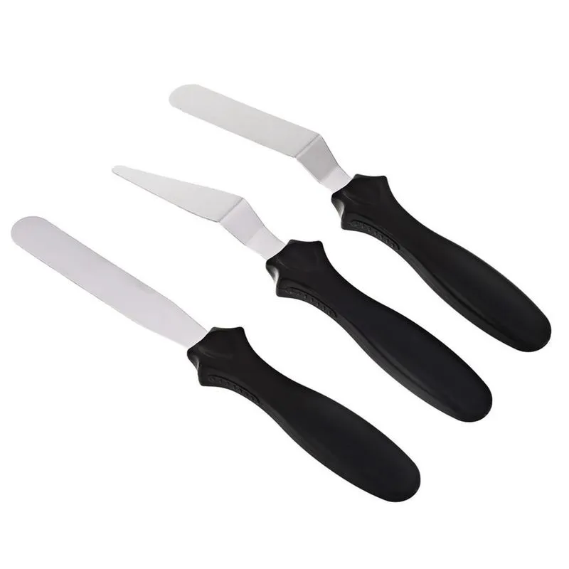 Espátula De Confeitar 3 Peças - Gmezn796-Black