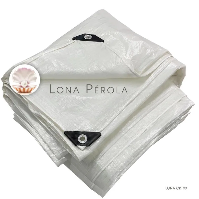 Lona Ck100 Cobertura 3X3 Metros Branco Pérola Impermeável