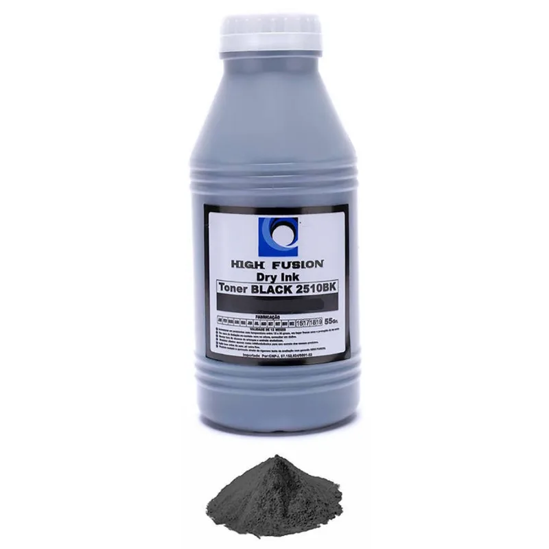 Pó de Toner High Fusion HF2520 H52BK Preto 70g Compatível para CC530A CE410A CF380A Impressoras CP2025 M375 M451 M475