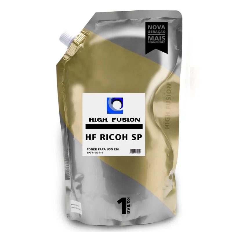 Refil Pó De Toner High Fusion Compatível Para Sp3410 3510 377 3710
