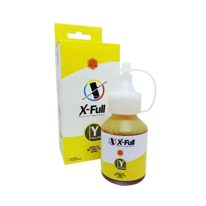 Tinta X-Full Corante Ultra Impressora T310 T510W DCP-T300 MFC-T800WT Bico Aplicador / 50ml / Amarelo