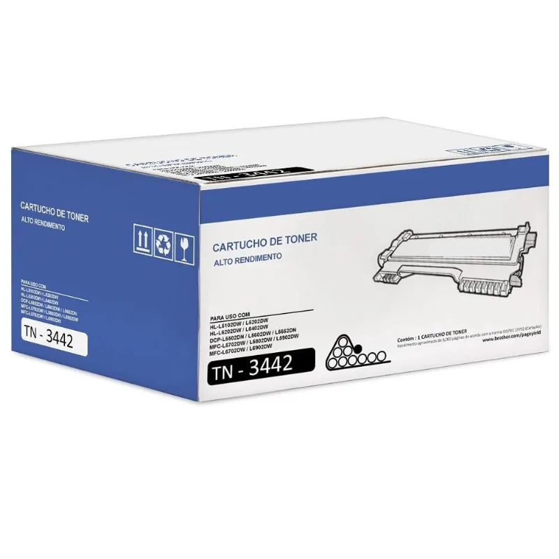Toner TN3442 L5102DW L5502DN DCP-L5652DN L5702DW Novo Original Lacrado!