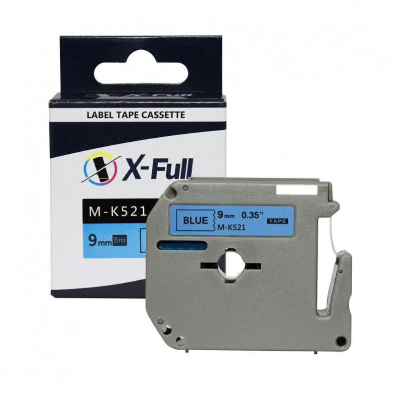 Fita Compativel p/ Uso Rotulador Brother M521 Mk521 9mm Pt70