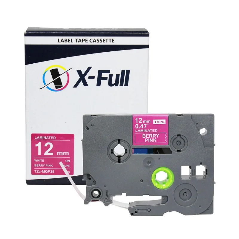 Fita Rotuladora Compatível Tze-mqp35 Rosa Amora - X-full