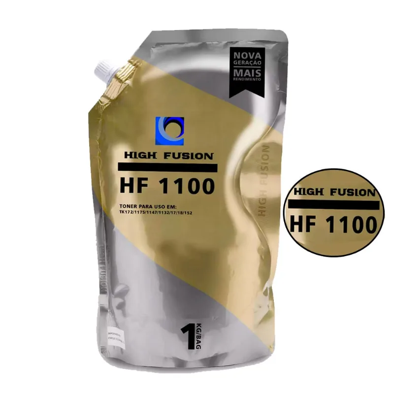 Refil Pó Para Recarga de Toner High Fusion Kyocera Tk-1170 Tk1147 HF-1100