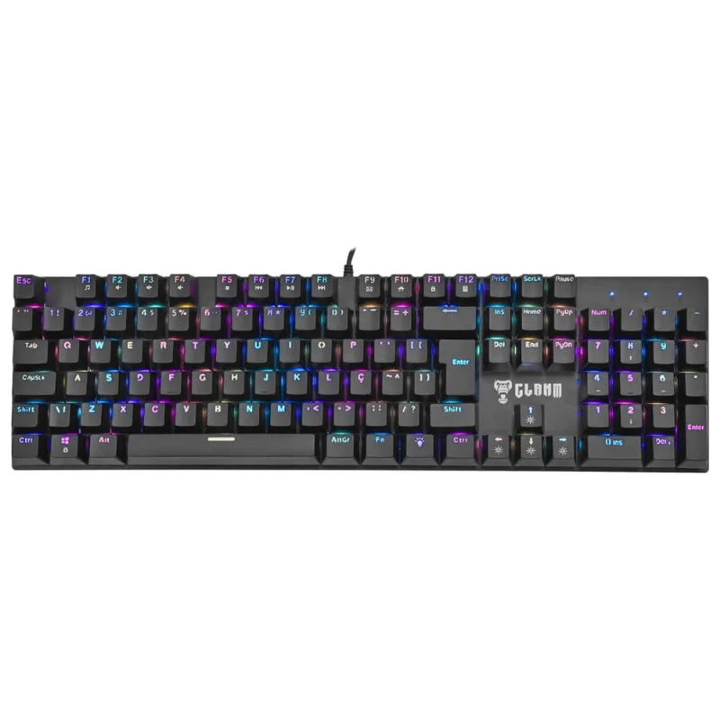 Teclado Gamer Mecânico Switch Red Outemu Anti-Ghosting Função Macro Clanm CL-TK87