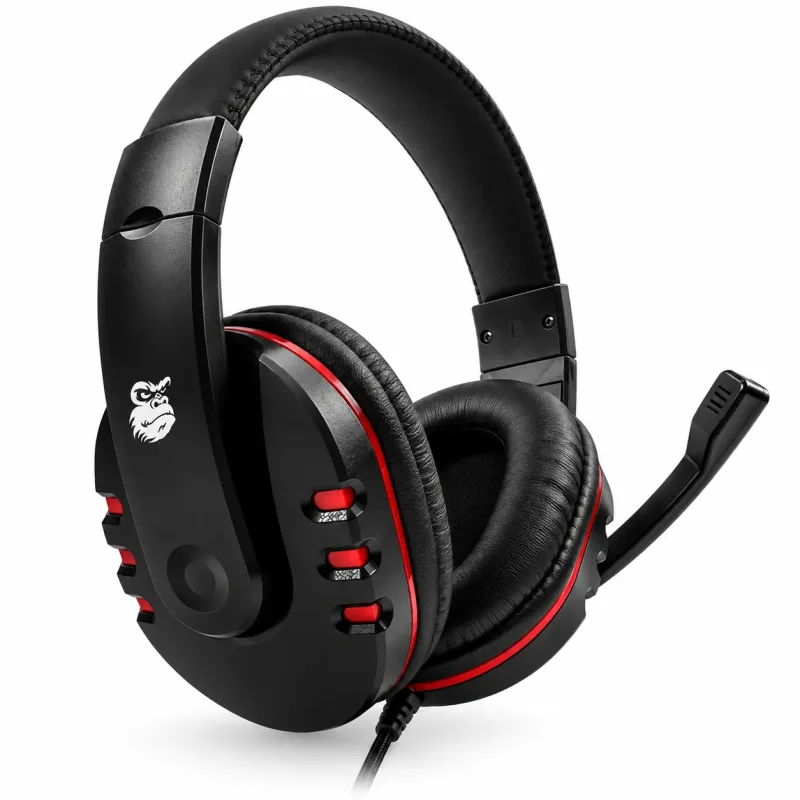 Headset Fly Hj827 Preto e vermelho