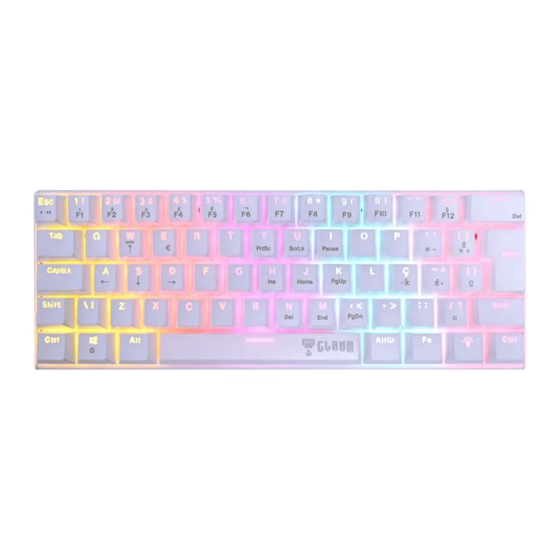 Teclado Mecânico clamn Night Walker CL-TK76 rgb - Branco