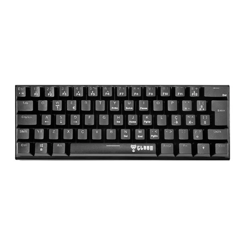 Teclado Mecânico clamn Night Walker CL-TK76 rgb - Preto