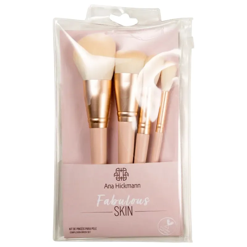 Fabulous Skin Kit De Pincéis Para Pele 4un - Ana Hickmann