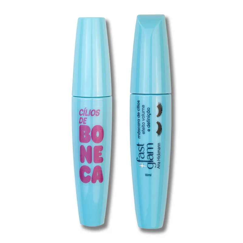 Máscara Cílios de Boneca Fast Glam 10ml Klasmé - lojaparaisodarepublica
